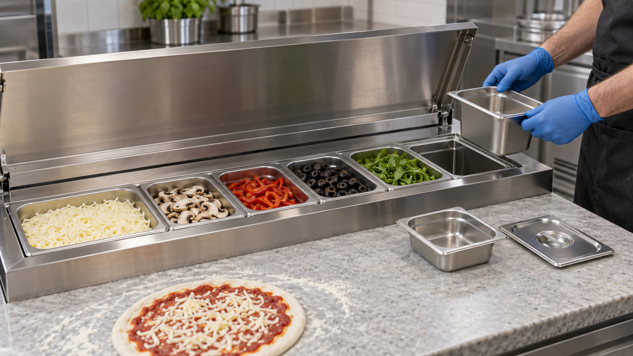 Saladette ve Pizza Hazırlık Tezgâhı İçin GN Küvet Nasıl Seçilir? Sipariş Öncesi Uyum Rehberi