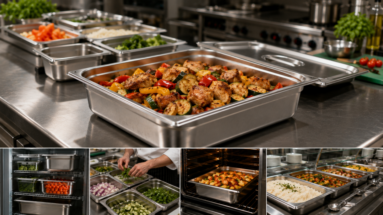 GN 1/1-100 Paslanmaz Çelik Gastronom Küvet Ne İşe Yarar? 10 cm Derinlik ve Yüksek Kapasite Kullanım Rehberi