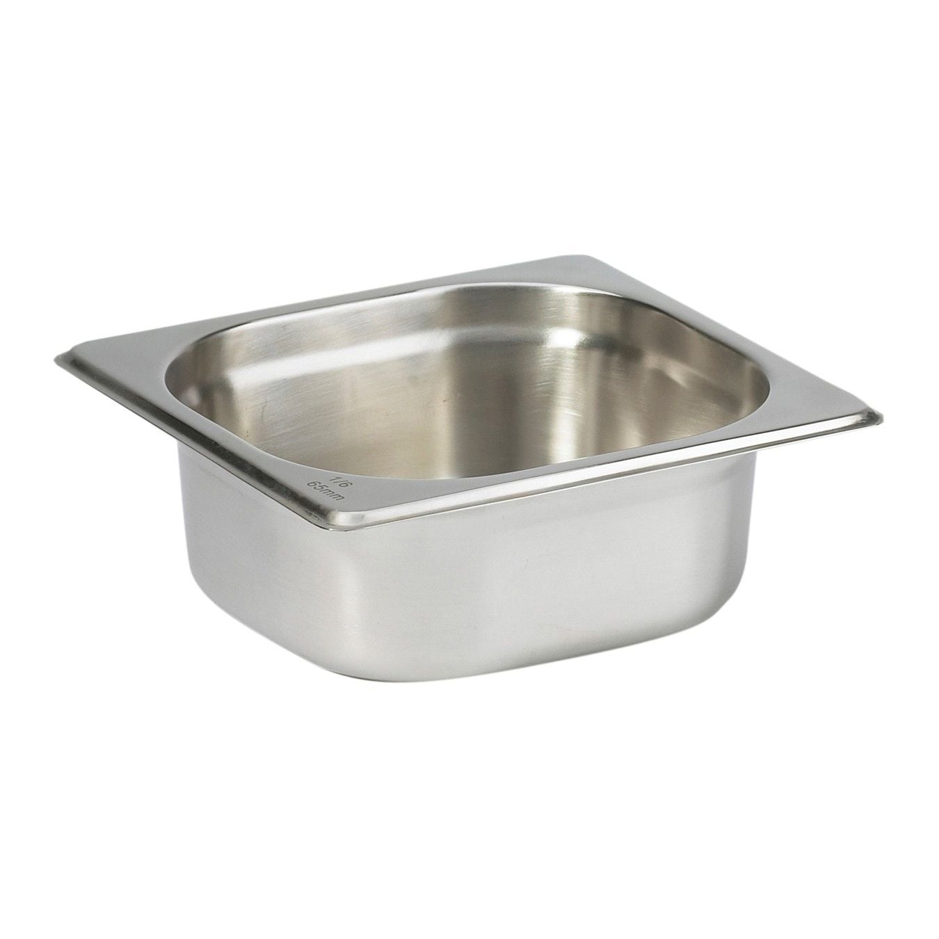 Paslanmaz Çelik Gastronom Küvet GN 1/6-65 (17,6 x 16,2 x 6,5 CM)