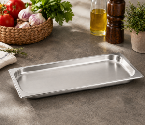 GN 1/1-40 Paslanmaz Çelik Gastronom Küvet 4 cm | 5 L