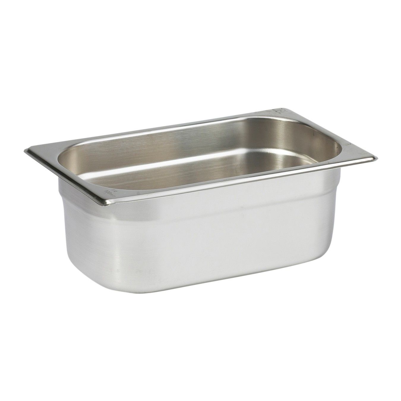 Natsan-Paslanmaz Çelik Gastronom Küvet GN 1/4-100 (26,5 x 16,2 x 10 CM)