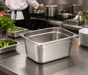 GN 1/2-200 Paslanmaz Çelik Gastronom Küvet 20 cm | 12 L