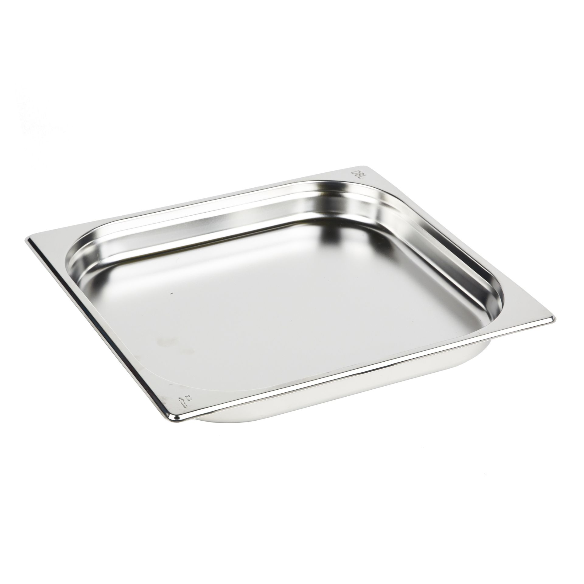 Paslanmaz Çelik Gastronom Küvet GN 2/3-40 (35,4 x 32,5 x 4 CM)