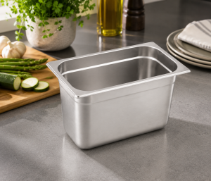 Paslanmaz Çelik Gastronom Küvet GN 1/3-200 (32,5 x 17,6 x 20 CM)