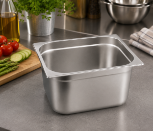 Paslanmaz Çelik Gastronom Küvet GN 2/3-200 (35,4 x 32,5 x 20 CM)