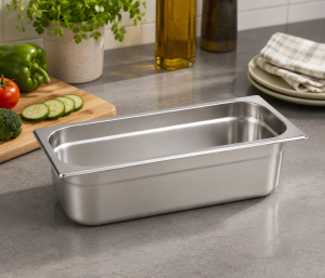 Paslanmaz Çelik Gastronom Küvet GN 1/3-100 (32,5 x 17,6 x 10 CM)