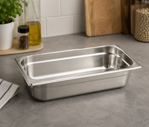 Paslanmaz Çelik Gastronom Küvet GN 1/3-65 (32,5 x 17,6 x 6,5 CM)