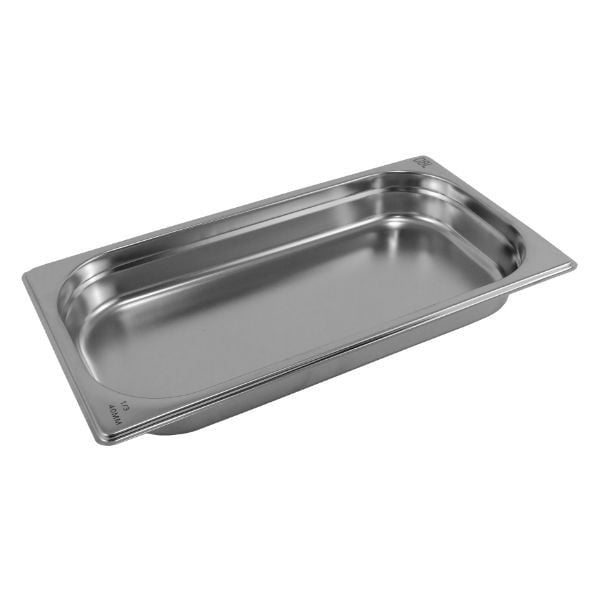 Paslanmaz Çelik Gastronom Küvet GN 1/3-20 (32,5 x 17,6 x 2 CM)