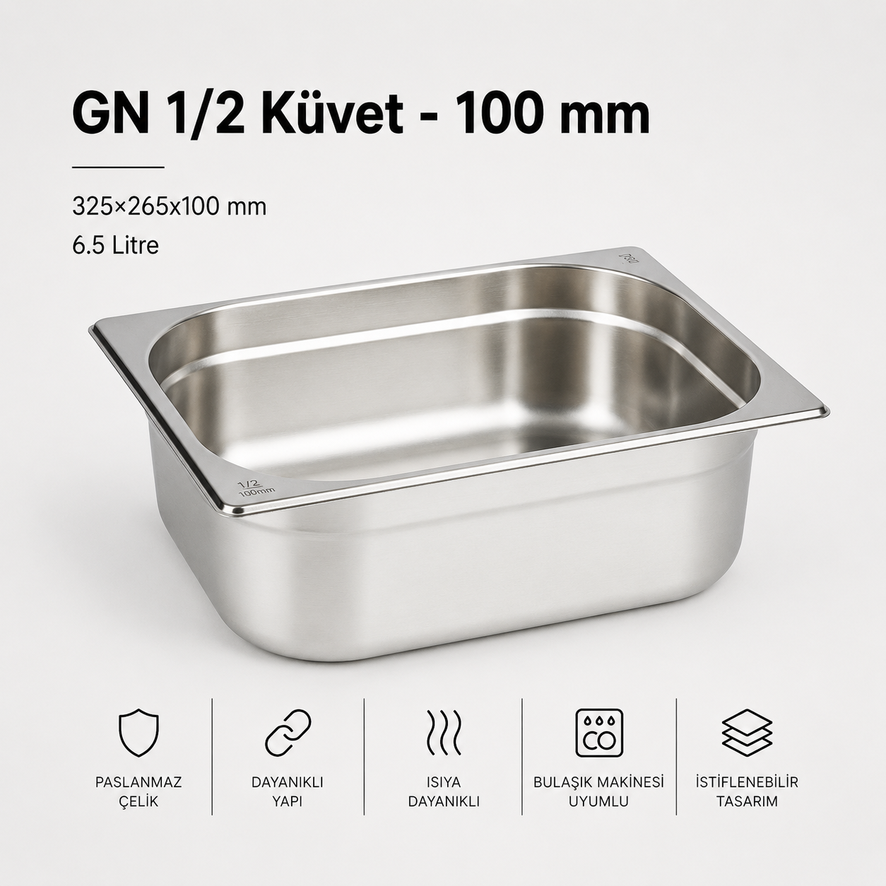 GN 1/2-100 Gastronom Küvet